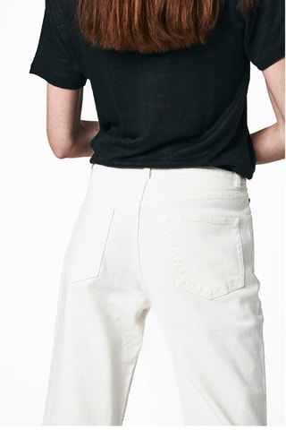 Jeans wide legs - Wit