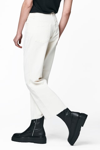 Jeans wide legs - Wit
