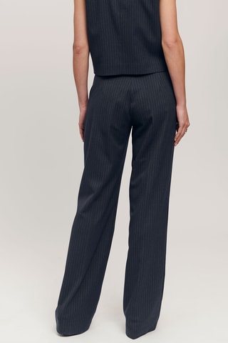 Broek Wide Legs - Marineblauw
