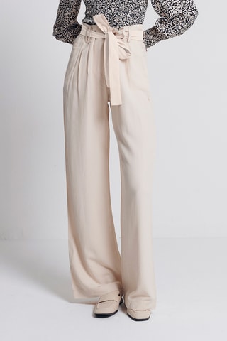 Broek Hoge Taille - Beige