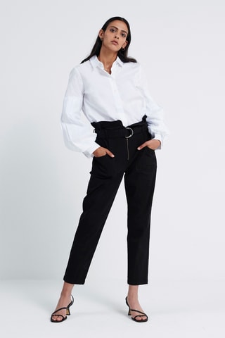 Broek Hoge Taille - Zwart