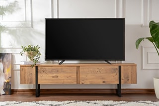 Meuble TV 2 abattants Serenity  - 180 x 50 x 29,5 cm