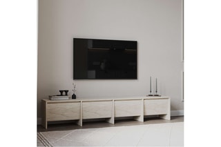 Meuble TV 4 portes - 180 x 40 x 35 cm