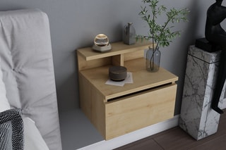 Table de chevet 1 tiroir  - 39,8 x 31,9 x 35 cm 