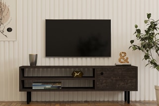 Meuble TV 1 porte Avila  - 120 x 38 x 30 cm