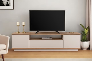 Meuble TV 3 abattants Veramont  - 180 x 44,6 x 44,5 cm