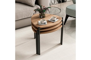3 tables gigognes  - 45 x 45 x 45 / 45 x 40 x 45 et 45 x 35 x 45 cm
