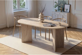 Table à manger - Beige - 180 x 75 x 89,5 cm