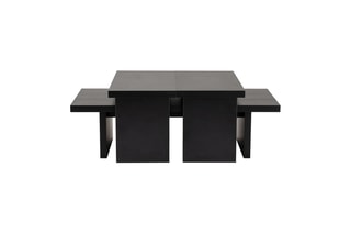Table basse Sanctuary - Noir - 110 x 41,5 x 45 cm
