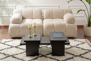 Table basse Sanctuary - Noir - 110 x 41,5 x 45 cm