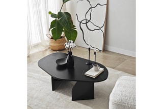 Table basse Rock - Noir - 100 x 35 x 60 cm