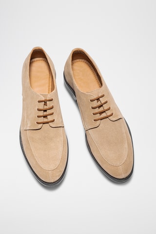 Nubuck Derby's Calvin - Taupe - Taupe