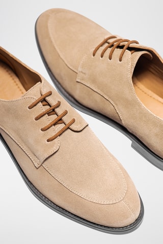 Nubuck Derby's Calvin - Taupe - Taupe