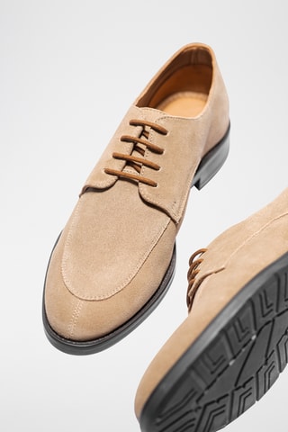 Nubuck Derby's Calvin - Taupe - Taupe