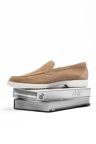 Nubuck Mocassins John - Beige - Beige