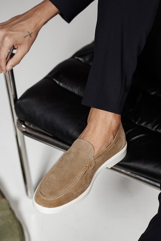 Nubuck Mocassins John - Beige - Beige
