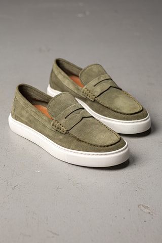 Nubuck Mocassins Matthew - Lichtkaki - Kaki