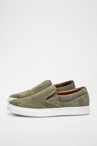 Nubuck Slip-ons Justin - Kaki - Kaki