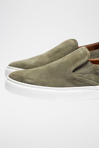 Nubuck Slip-ons Justin - Kaki - Kaki