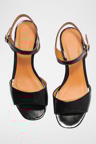 Lakleren Sandalen met Hak Vicki - Zwart - Zwart