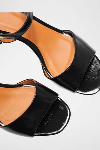 Lakleren Sandalen met Hak Vicki - Zwart - Zwart