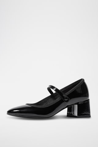 Lakleren Mary Janes met Hak Taylor - Zwart - Zwart