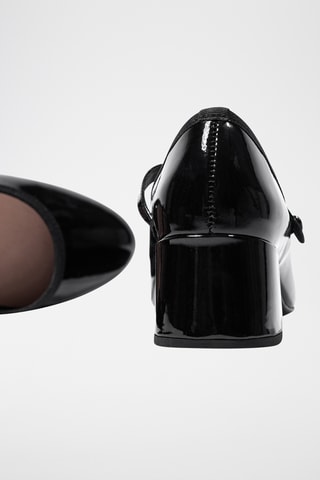 Lakleren Mary Janes met Hak Taylor - Zwart - Zwart