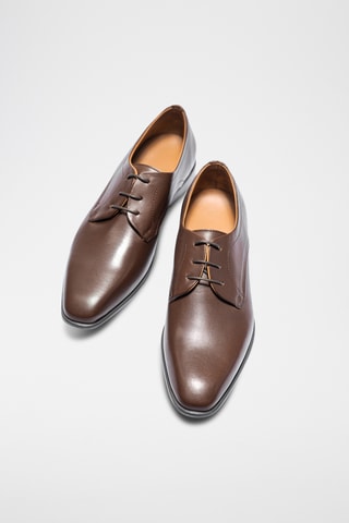 Leren Derby's Mitchell - Bruin - Bruin