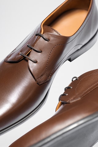 Leren Derby's Mitchell - Bruin - Bruin