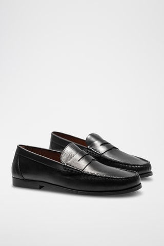 Leren Mocassins Willie - Zwart - Zwart
