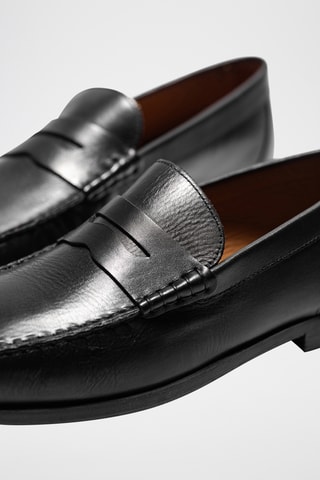 Leren Mocassins Willie - Zwart - Zwart