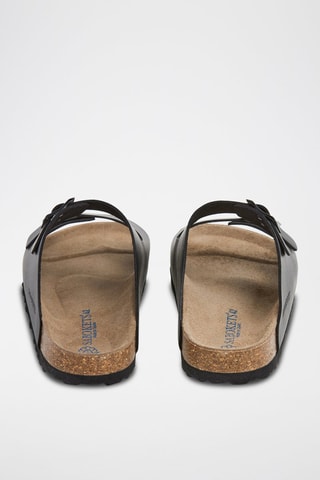 Mules en cuir - Noir