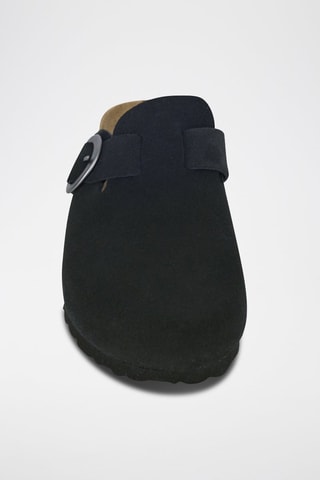 Sabots en nubuck Rosso Noir
