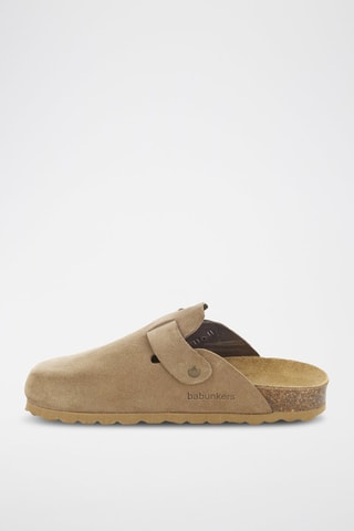 Sabots en nubuck Rosso Marron clair
