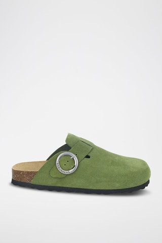 Sabots en nubuck Rosso Vert olive