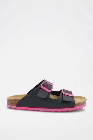 Mules Rosso - 
Noir et rose