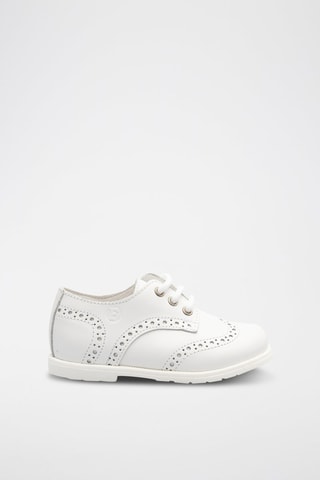 Derbies en cuir - 
Blanc