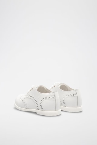 Derbies en cuir - 
Blanc