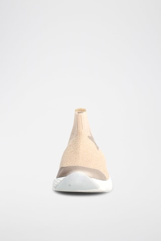 Tennis-chaussettes - Beige chiné