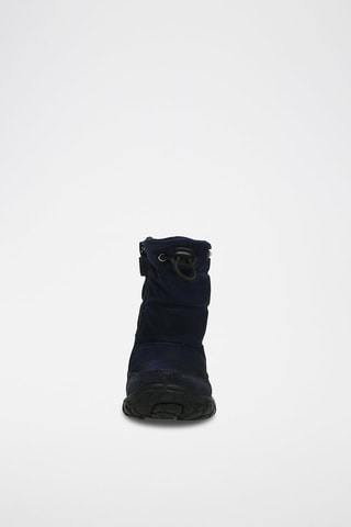 Bottes fourrées en nubuck - Bleu marine