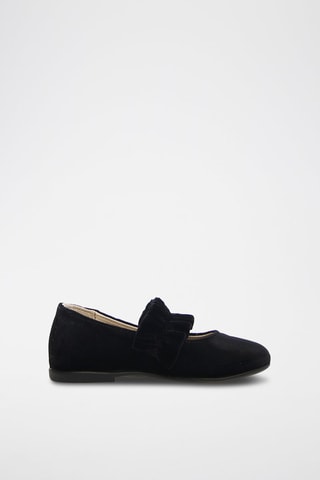 Ballerines en cuir de veau - Noir