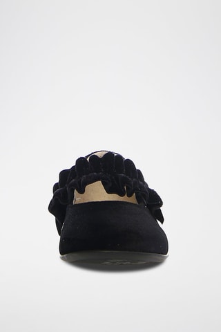 Ballerines en cuir de veau - Noir