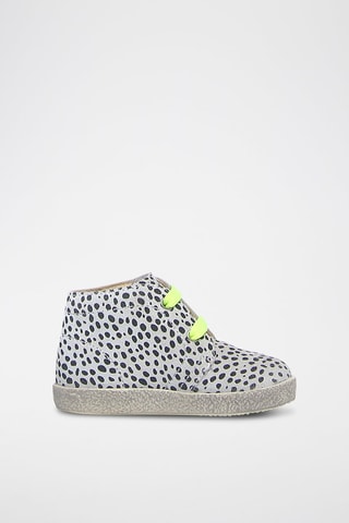 Bottines en cuir - Noir et blanc