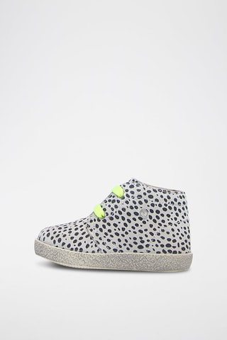 Bottines en cuir - Noir et blanc