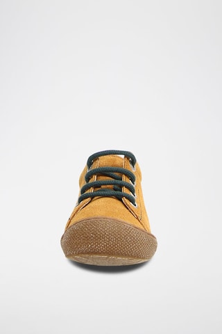 Bottines en nubuck - Moutarde