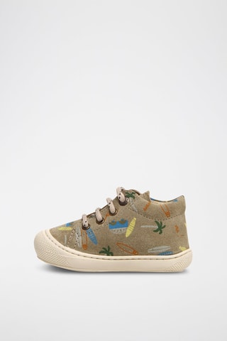 Sneakers montantes en nubuck - Kaki