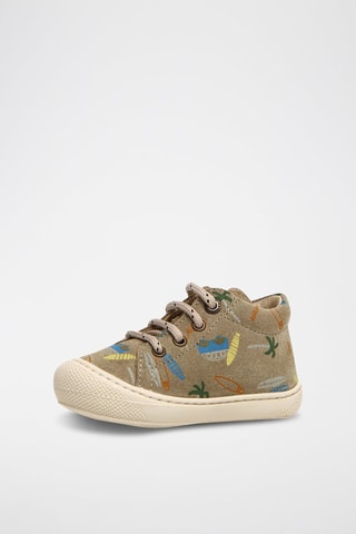 Sneakers montantes en nubuck - Kaki