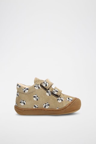 Sneakers montantes en nubuck - Taupe