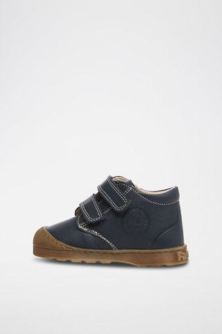 Bottines en cuir nappa - Bleu marine