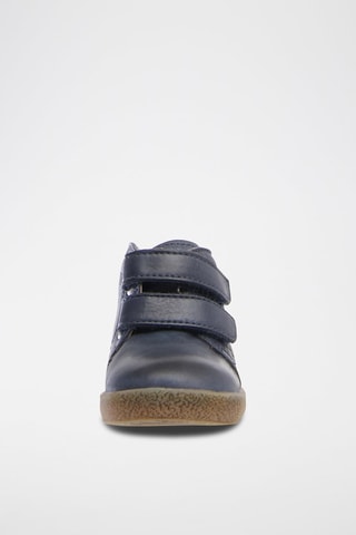 Bottines en cuir nappa - Bleu marine